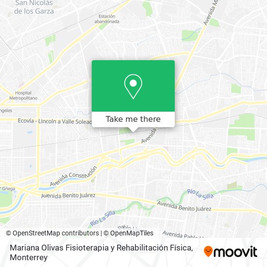 Mariana Olivas Fisioterapia y Rehabilitación Física map
