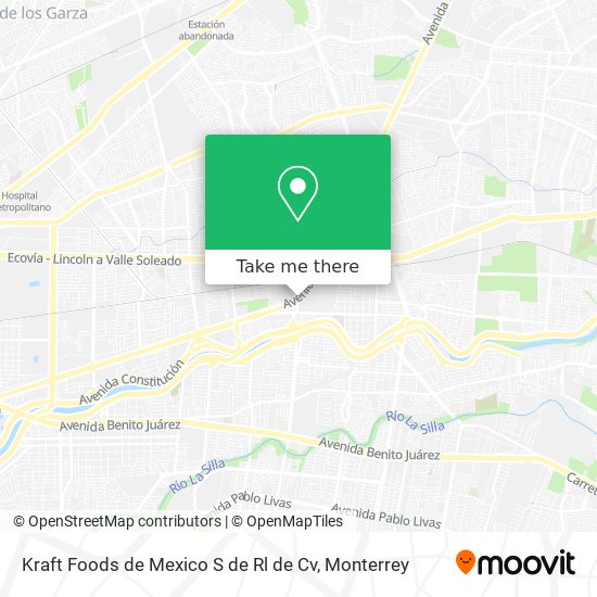 Kraft Foods de Mexico S de Rl de Cv map