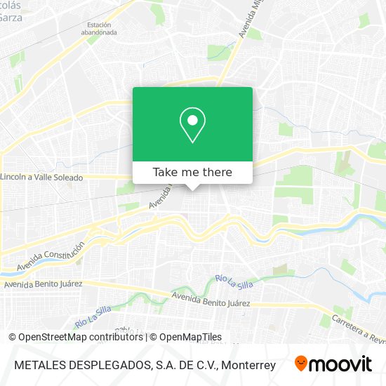 Mapa de METALES DESPLEGADOS, S.A. DE C.V.