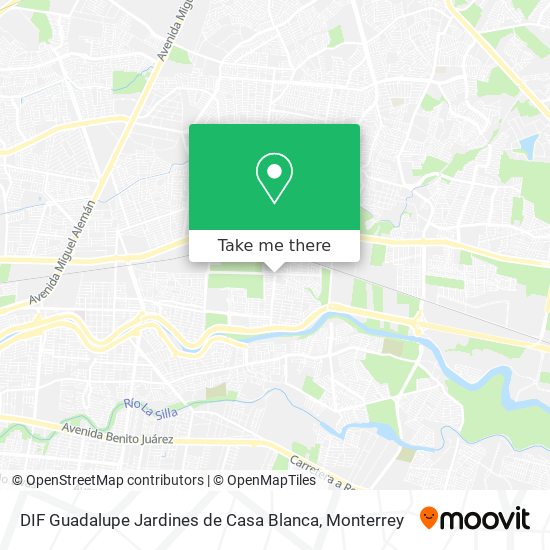 DIF Guadalupe Jardines de Casa Blanca map