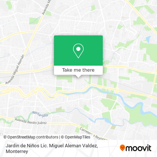Mapa de Jardin de Niños Lic. Miguel Aleman Valdez