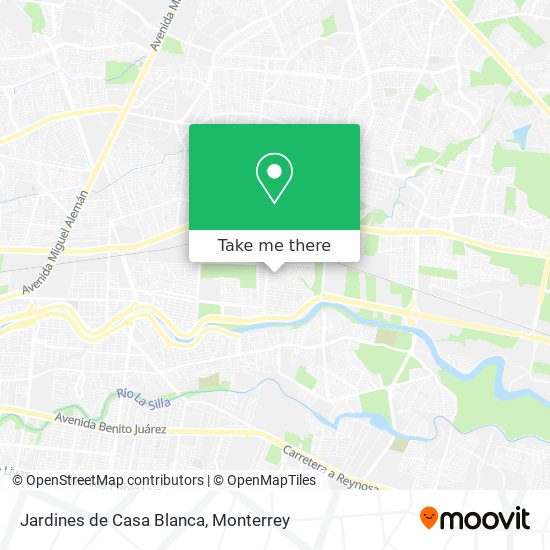 Mapa de Jardines de Casa Blanca