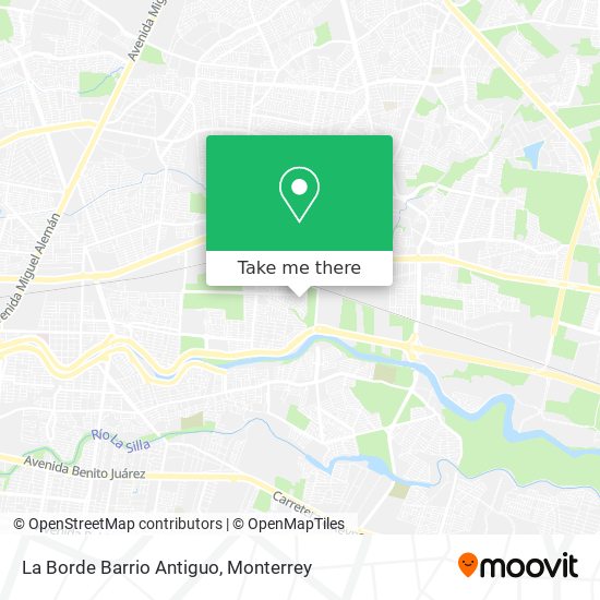 La Borde Barrio Antiguo map