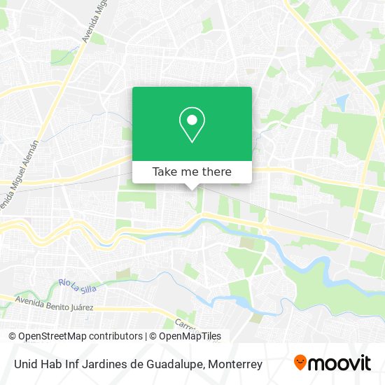 Unid Hab Inf Jardines de Guadalupe map