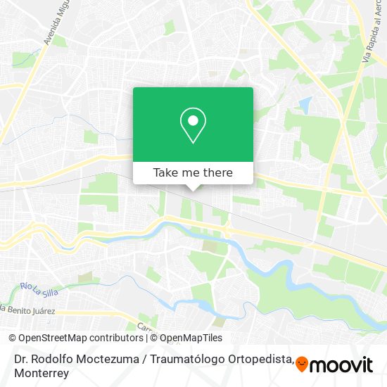 Mapa de Dr. Rodolfo Moctezuma / Traumatólogo Ortopedista