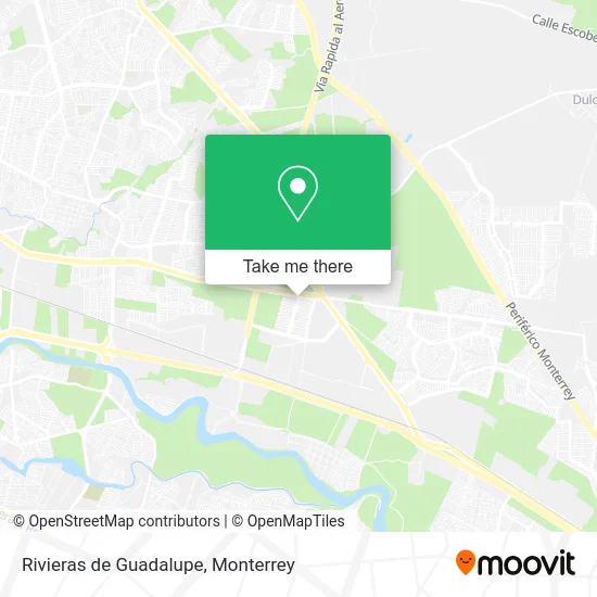 Rivieras de Guadalupe map