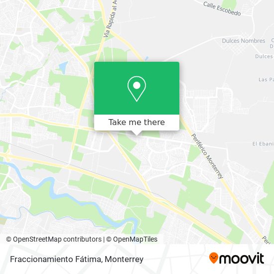 Fraccionamiento Fátima map