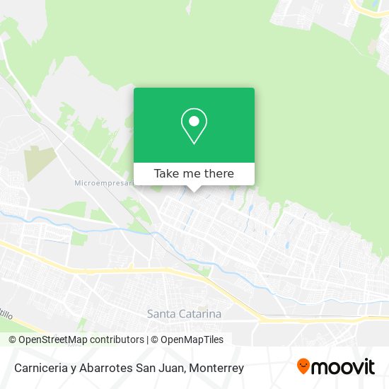 Mapa de Carniceria y Abarrotes San Juan