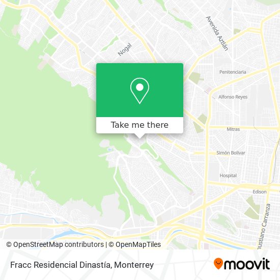 Fracc Residencial Dinastía map