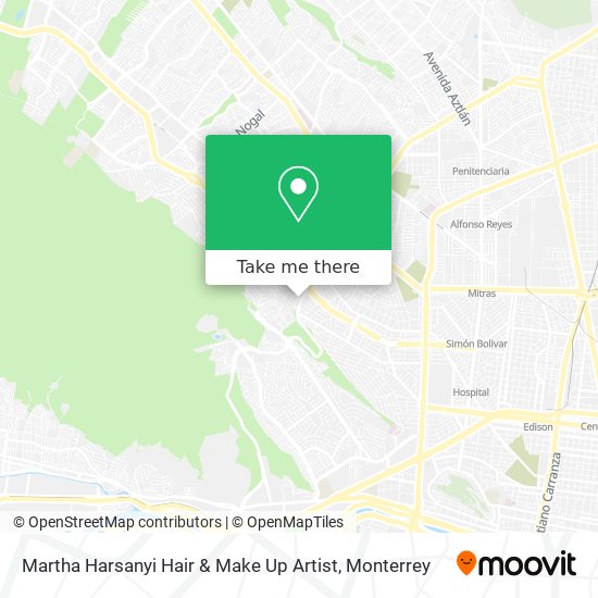 Martha Harsanyi Hair & Make Up Artist map