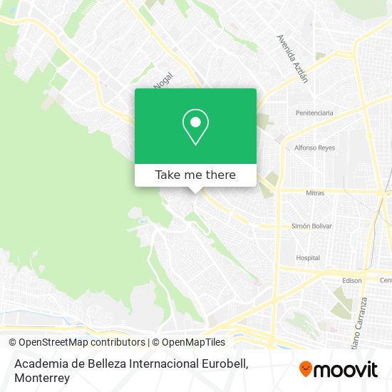 Academia de Belleza Internacional Eurobell map