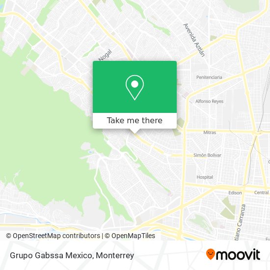 Mapa de Grupo Gabssa Mexico