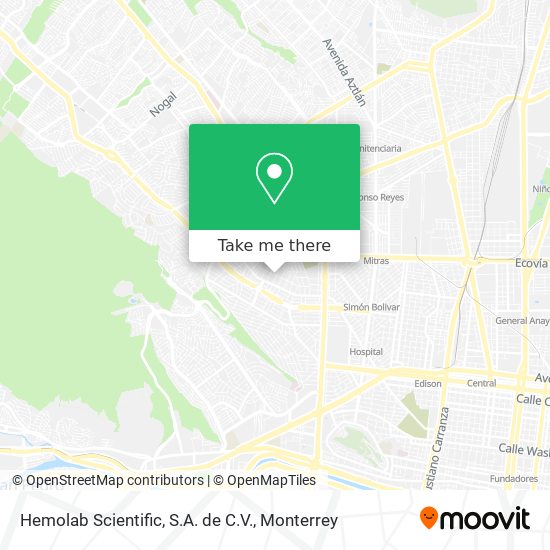 Hemolab Scientific, S.A. de C.V. map