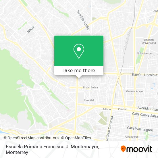 Escuela Primaria Francisco J. Montemayor map