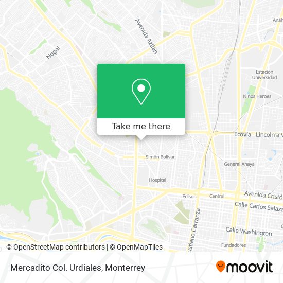 Mercadito Col. Urdiales map