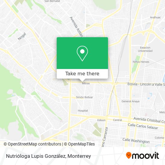 Nutrióloga Lupis González map