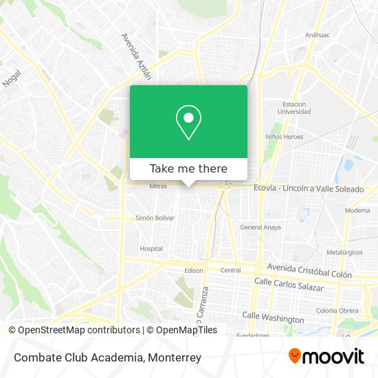 Mapa de Combate Club Academia