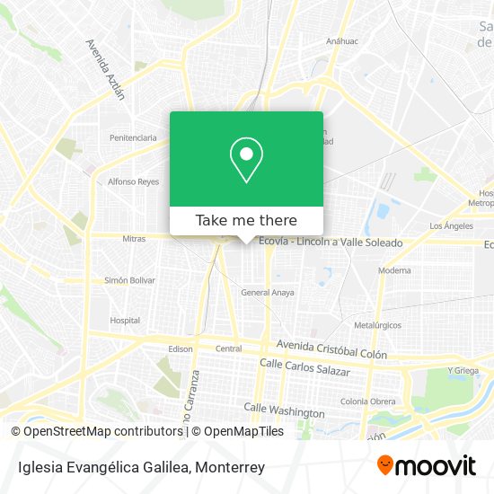 How to get to Iglesia Evangélica Galilea in Monterrey by Bus?