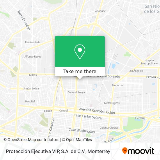 Mapa de Protección Ejecutiva VIP, S.A. de C.V.