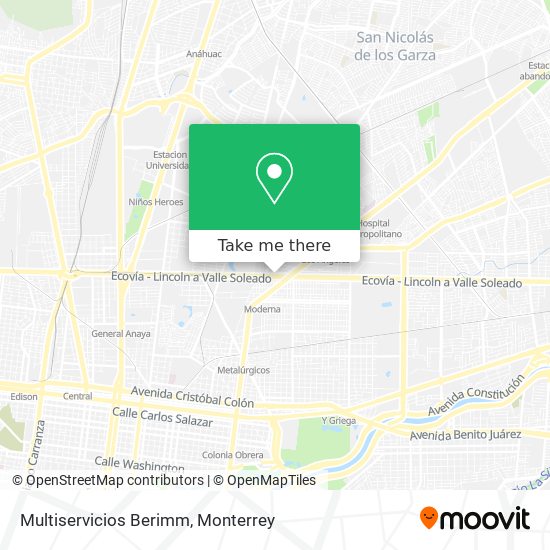 Mapa de Multiservicios Berimm