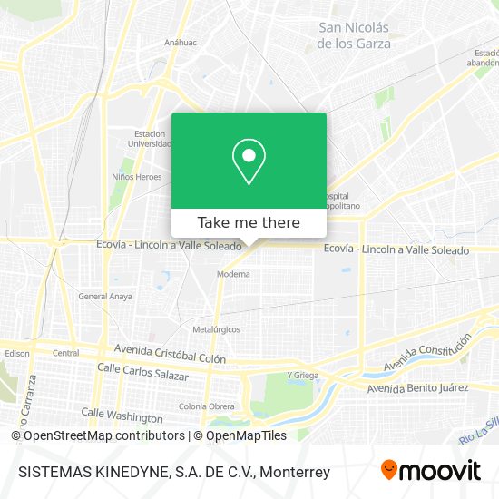 Mapa de SISTEMAS KINEDYNE, S.A. DE C.V.
