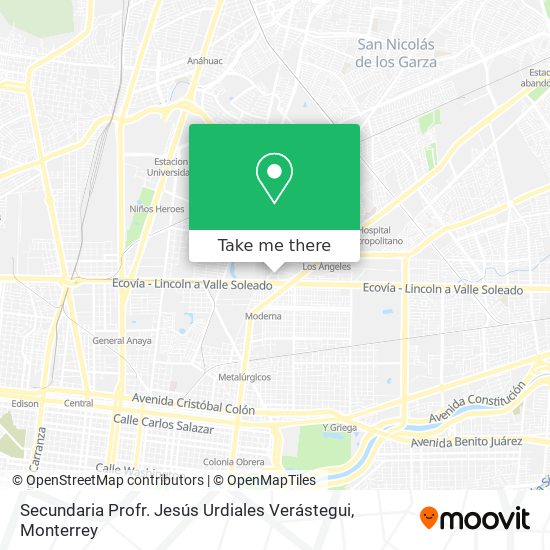Secundaria Profr. Jesús Urdiales Verástegui map