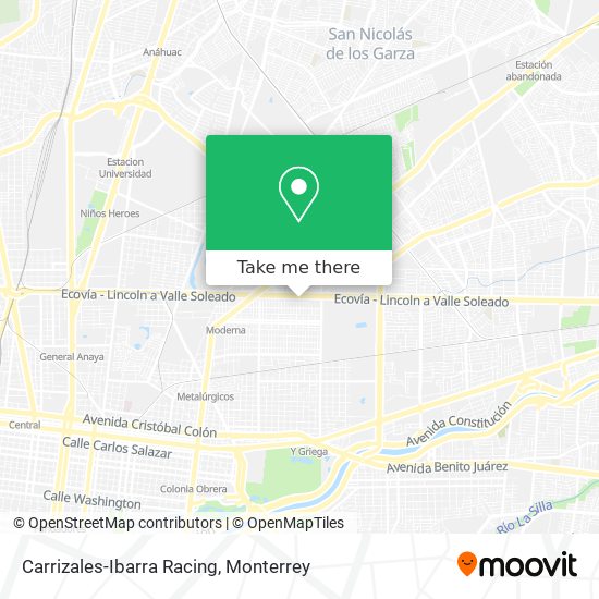 Carrizales-Ibarra Racing map