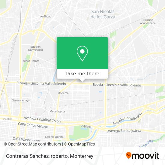 Contreras Sanchez, roberto map