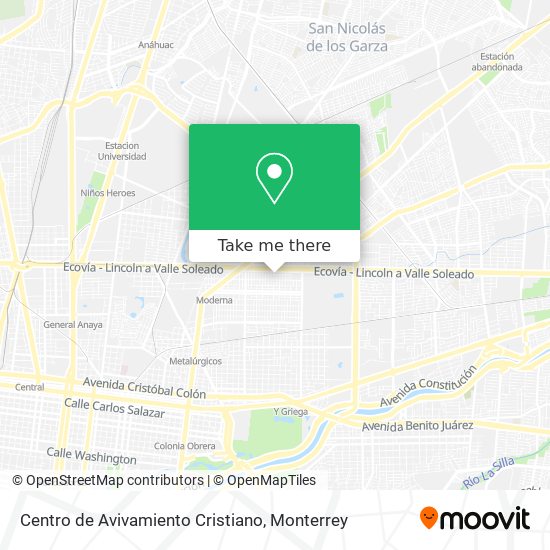 Centro de Avivamiento Cristiano map