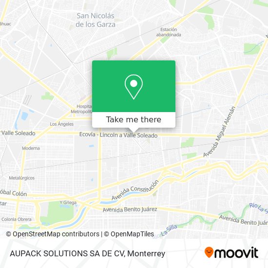 Mapa de AUPACK SOLUTIONS SA DE CV