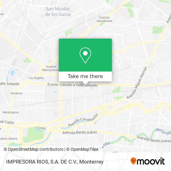 Mapa de IMPRESORA RIOS, S.A. DE C.V.