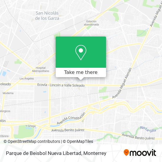 Parque de Beisbol Nueva Libertad map