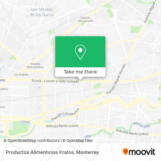 Mapa de Productos Alimenticios Kratos