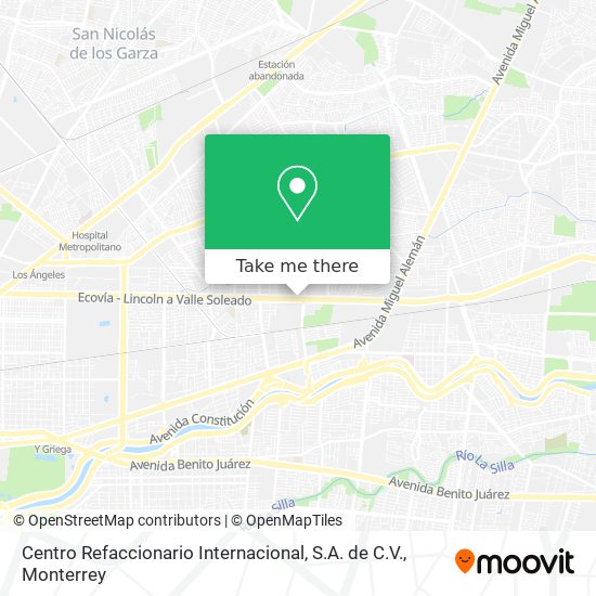 Mapa de Centro Refaccionario Internacional, S.A. de C.V.