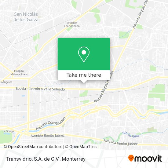 Transvidrio, S.A. de C.V. map