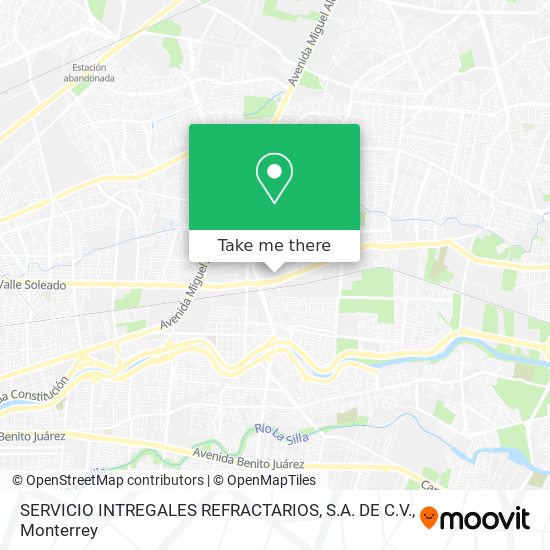 SERVICIO INTREGALES REFRACTARIOS, S.A. DE C.V. map