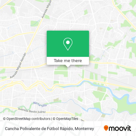Mapa de Cancha Polivalente de Fútbol Rápido