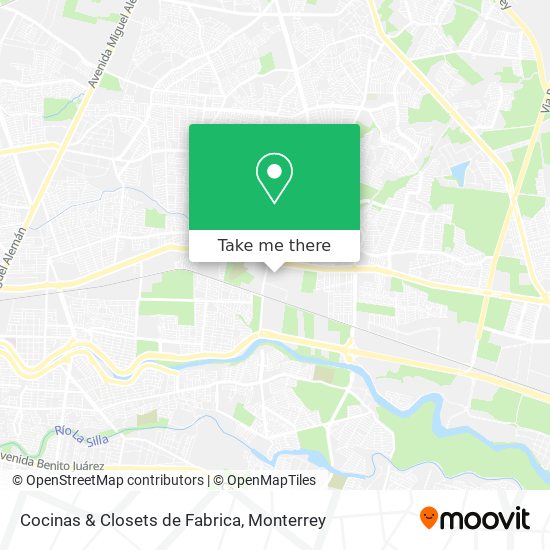 Cocinas & Closets de Fabrica map