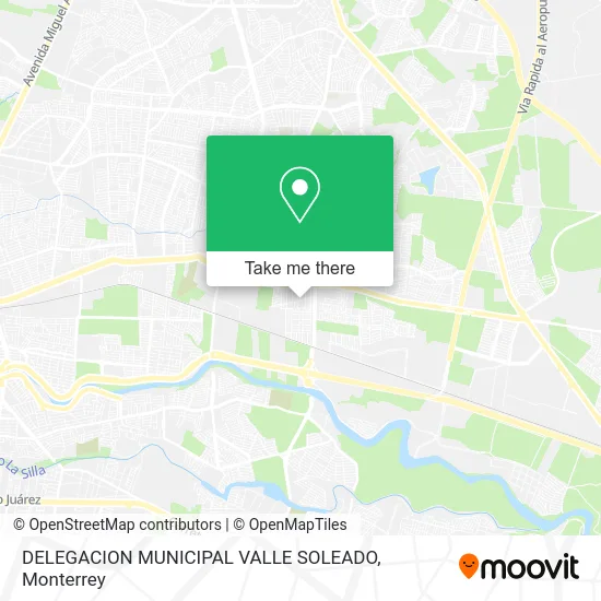 DELEGACION MUNICIPAL VALLE SOLEADO map
