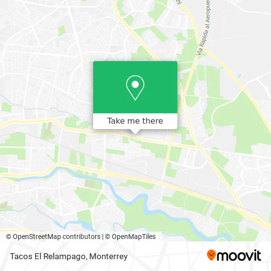 Tacos El Relampago map