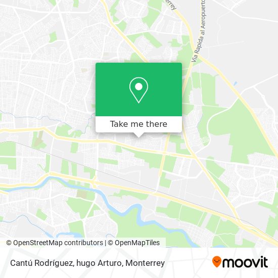 Mapa de Cantú Rodríguez, hugo Arturo