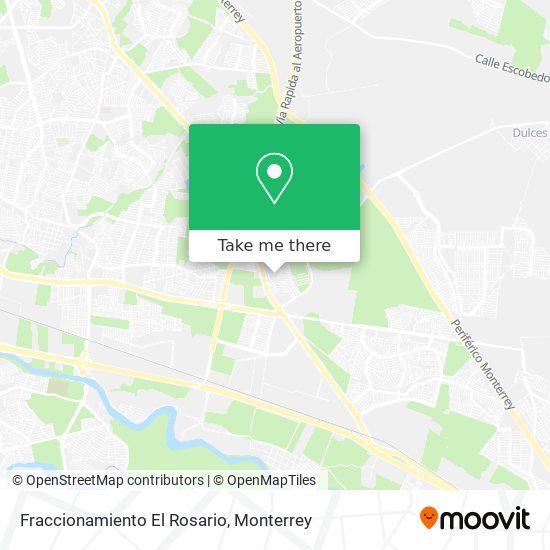 Fraccionamiento El Rosario map