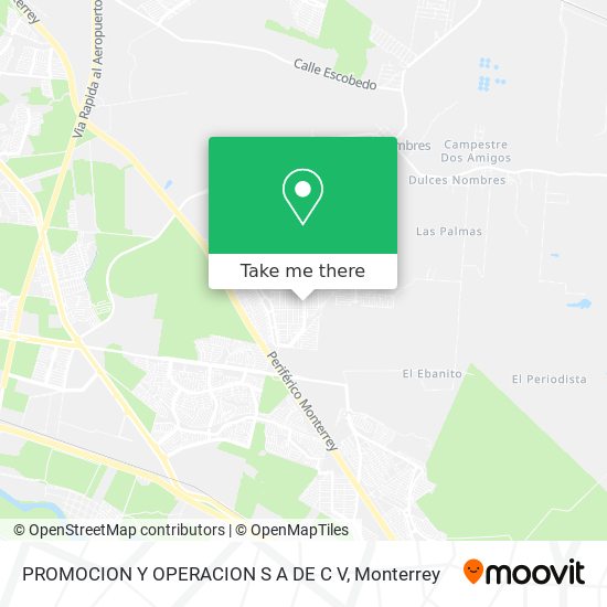 PROMOCION Y OPERACION S A DE C V map
