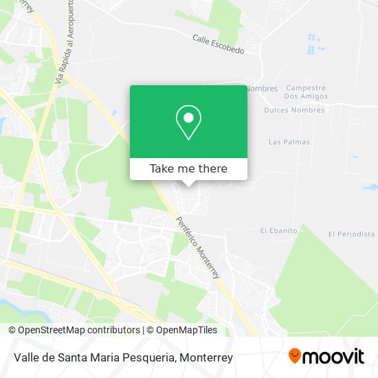 Mapa de Valle de Santa Maria Pesqueria