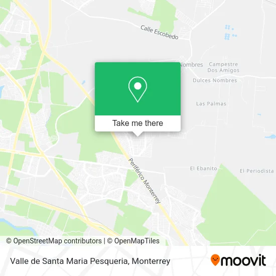 Mapa de Valle de Santa Maria Pesqueria