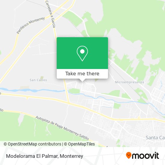 Mapa de Modelorama El Palmar