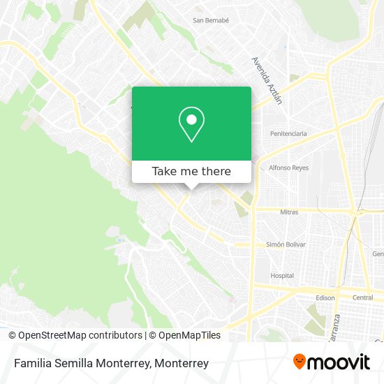 Mapa de Familia Semilla Monterrey