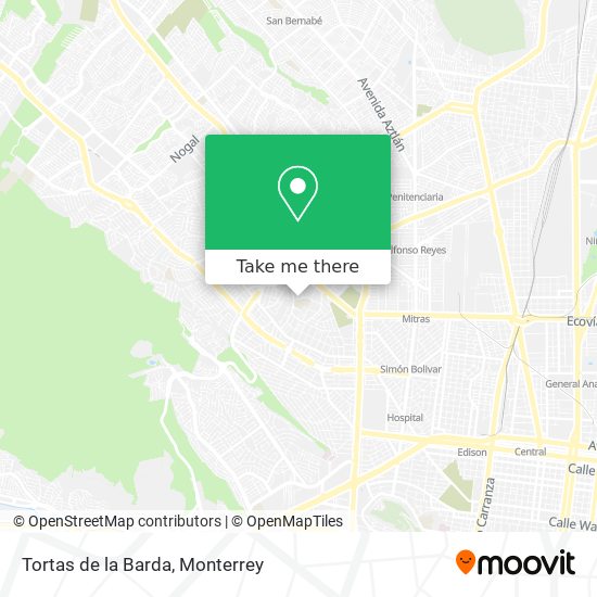 Mapa de Tortas de la Barda