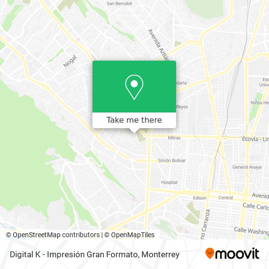 Mapa de Digital K - Impresión Gran Formato