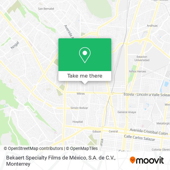 Bekaert Specialty Films de México, S.A. de C.V. map